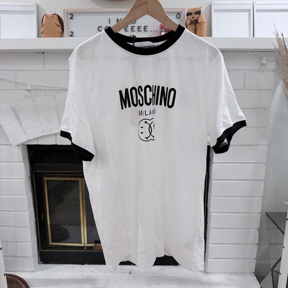 Moschino Other - Moschino Couture White Double Smiley Short Sleeve T-Shirt